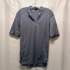 McDonald's Apparel Collection Shirt Mens S-R 1/4-Zip Employee Uniform Heart Logo