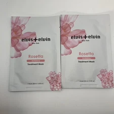Elvis+Elvin Rosetta Revitalizing Treatment Mask 2 pack New Hydrating Skincare