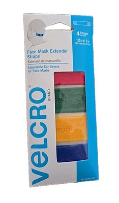 VELCRO Face Mask Extender 4/Pkg-Multi Color