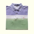 RALPH LAUREN POLO VTG Y2K 90s RETRO FADED SUMMER COTTON VIOLET T SHIRT MENs SZ M