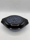 Vtg. 1970 Pyrex Midnight Bloom 043  1-1/2qt Casserole Dish Exceptional /rw
