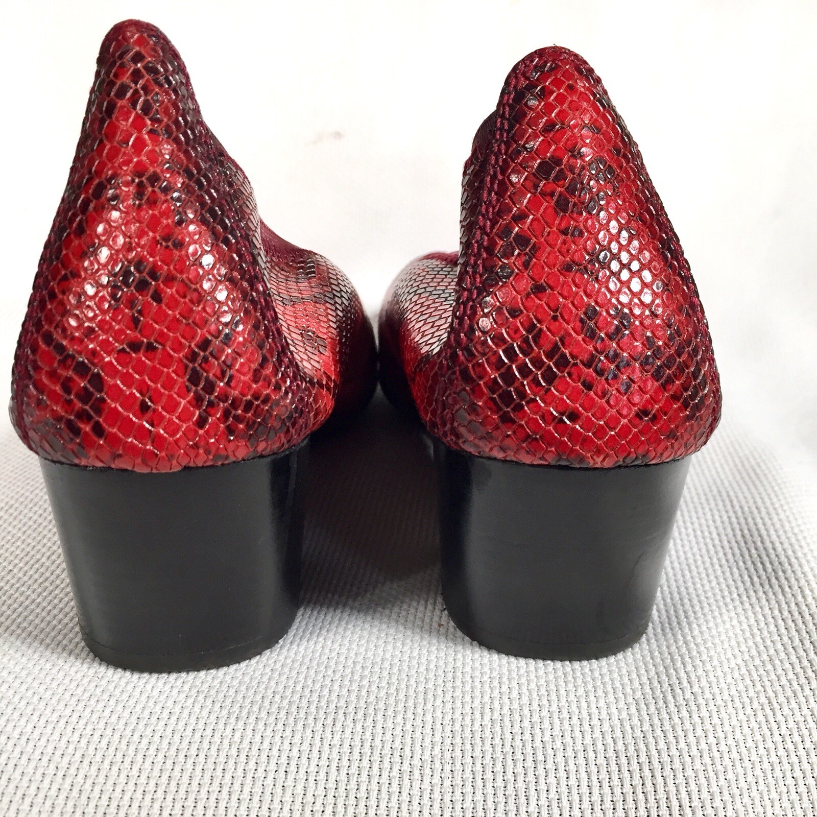 Hispanitas Leather Shoes Heels Pumps Snakeskin Da… - image 6