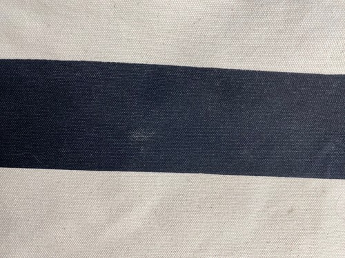 Apple Employee Tote Bag Canvas Black Striped Beach Bag - Picture 13 of 24