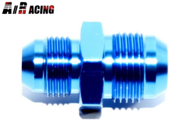 1x AN-8 to 10AN AN10 Male Thread Straight Aluminum Anodized Fitting Adapter Blue