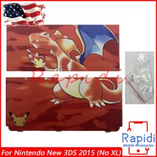For Nintendo New 3DS 2015 No XL Edition Pokemon Red Charizard Housing Shell