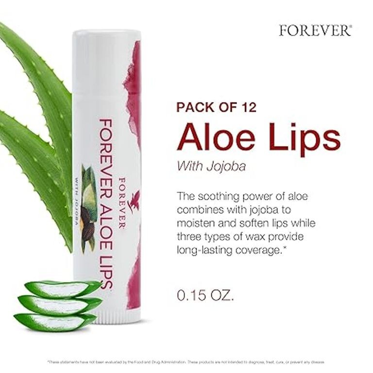 Forever Living Aloe Lips with Jojoba -Moisturizing Aloe-based formula-Pack  of 12 | eBay