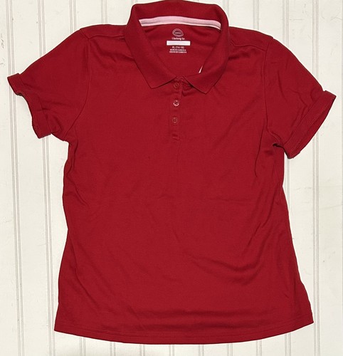 Wonder Nation Girls School Uniform Shirts 14/16 Red Polo Tops Casual LOT Preppy - Picture 6 of 8