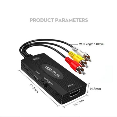 RCA AV S-Video to HDMI-compatible Converter Audio Video Adapter for DVD HDTV STB - Bild 2 von 11