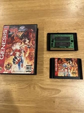 Fatal Fury 2 Sega Genesis Takara Case & Game Cartridge Authentic Tested!!