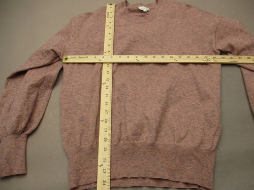 NWT ELLA MOSS Size M Girls Beige Crew Neck Stretch Puff Long Sleeve Sweater 396 - Picture 6 of 12