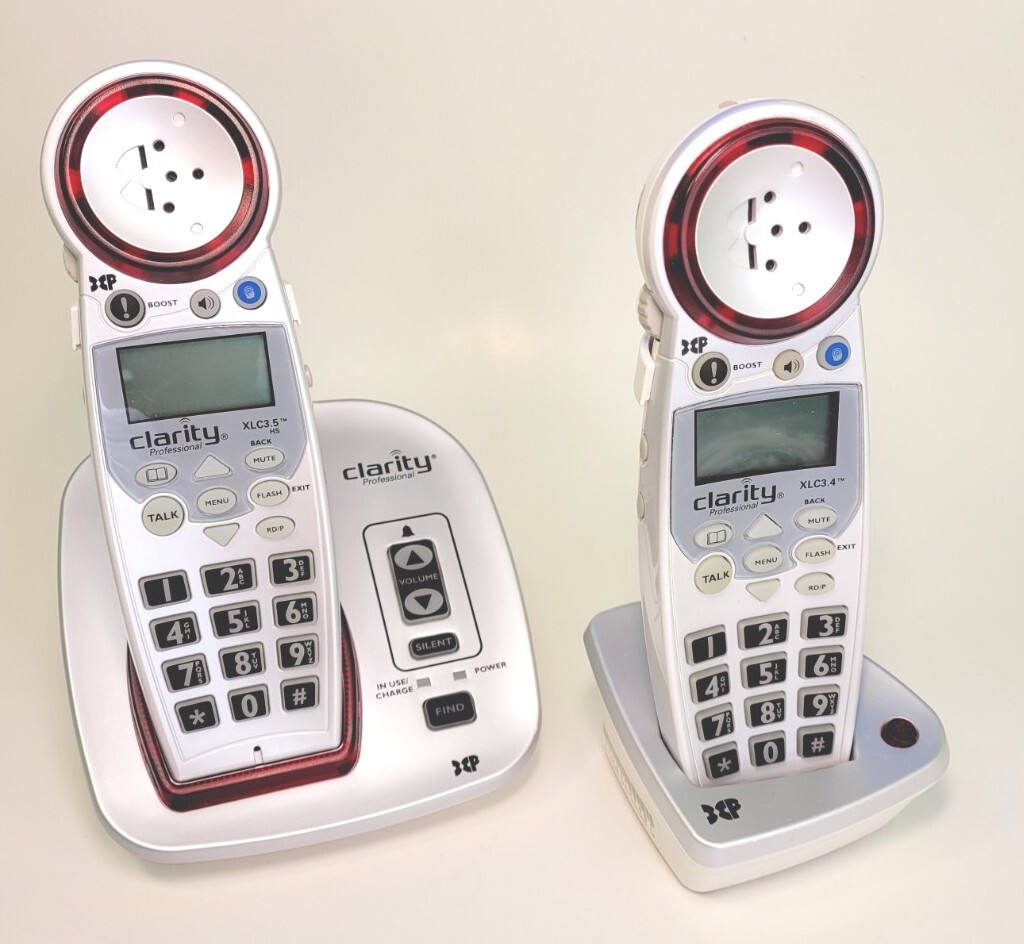 Clarity XLC3.4 Amplified Cordless Phone with Extra 3.5+Handset Needs