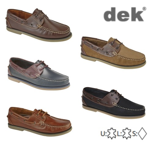 MENS Leather Suede Moccasin Boat Deck 