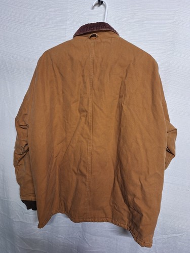 Berne Apparel Vintage Men’s Brown Distressed Lined Collar Jacket - Picture 2 of 7