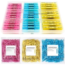 Waterproof  Heat Shrink Wire Connectors Kit Solderless Crimp Butt Terminals Kit