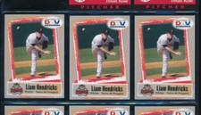 Lot (3) 2011 DAV Liam Hendricks #6 New Britain Rock Cats (CQ48) SWSW6