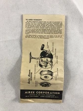 Bache Brown Spinning Reel & Airex tackle Instructions, cica 1950