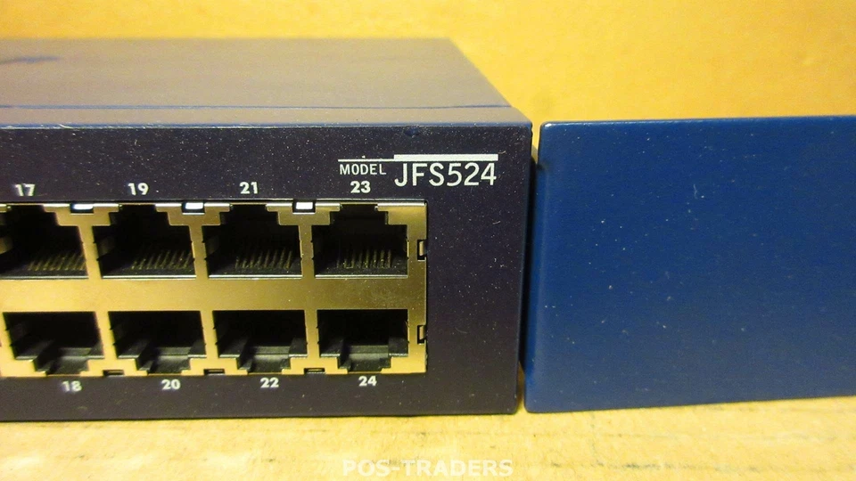 NETGEAR ProSafe JFS524 24 Port Unmanaged Switch 10/100 Mbps INCL 19" RACK MOUNTS - Image 2 of 2
