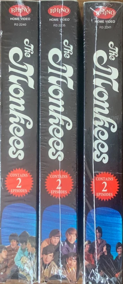 The Monkees TV Series VHS 1996 Lot Of 3 VHS Tapes 6 Episodes Total - Image 2 of 4