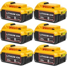 Pack For DeWalt 20V 20Volt Max 8 Ah Lithium-ion Battery DCB206-2 DCB205-2 DCB204