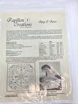 Papillon Creations Ring O Roses Cross Stitch Pattern
