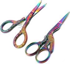 Embroidery Scissors, Stainless Steel Stork Scissors for Sewing Crafting, Art Wor