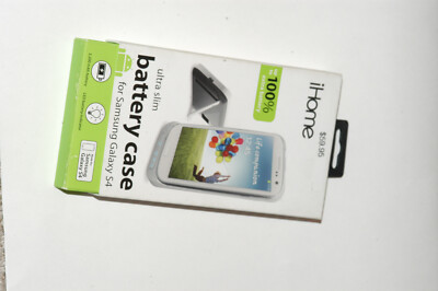 iHOME Ultra Slim Battery Case for Samsung Galaxy S4 LED Battery Indicator