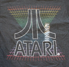 Atari Shirt - Large - Graphic Tee Ripple Junction Gray NWOT Soft Video Game