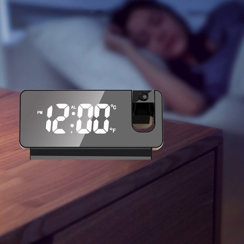 LED Smart Digital Wecker Projektion Temperatur Projektor LCD Display - Bild 4 von 4