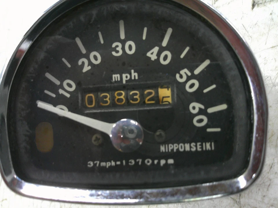 1963-66 Honda c200 touring 90cc speedo speedometer gauge dash - Image 2 of 4