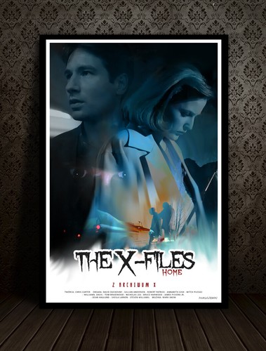THE X-FILES - polish poster / print - David Duchovny / Gillian Anderson Scully - Picture 2 of 2