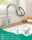 Mbillion Kitchen Faucet with Pull Down Sprayer Polished Chrome 1-3 Hole Put Out — photo 4