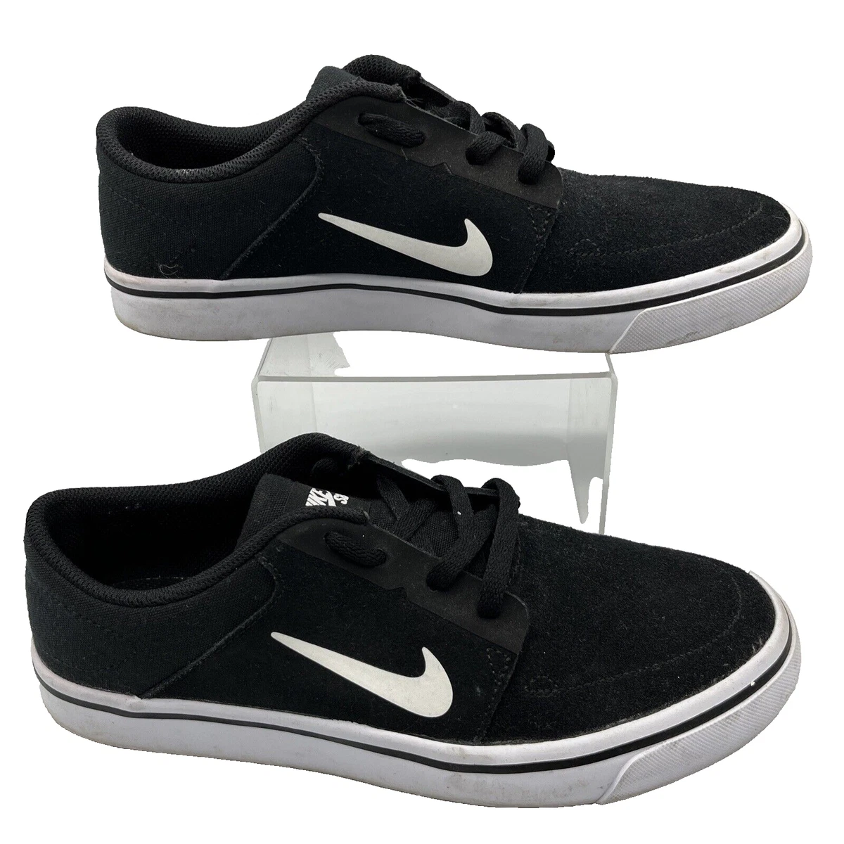 Nike SB Black Canvas Skate Shoes Trainers Uk Size 5.5 Eu 38.5 Used