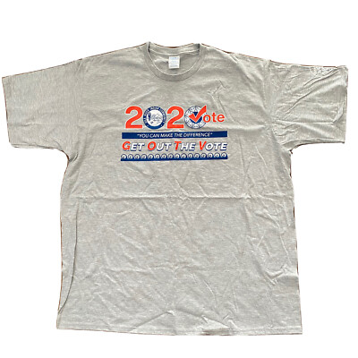 2020 GET OUT THE VOTE T-SHIRT- You Can Make The Difference -Gila River-Gray 3XL