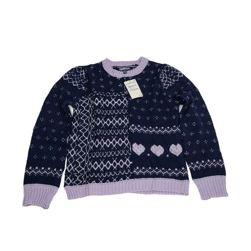 Supreme Beaded Zip S/S Polo Sweater - Large - Lavender (Purple