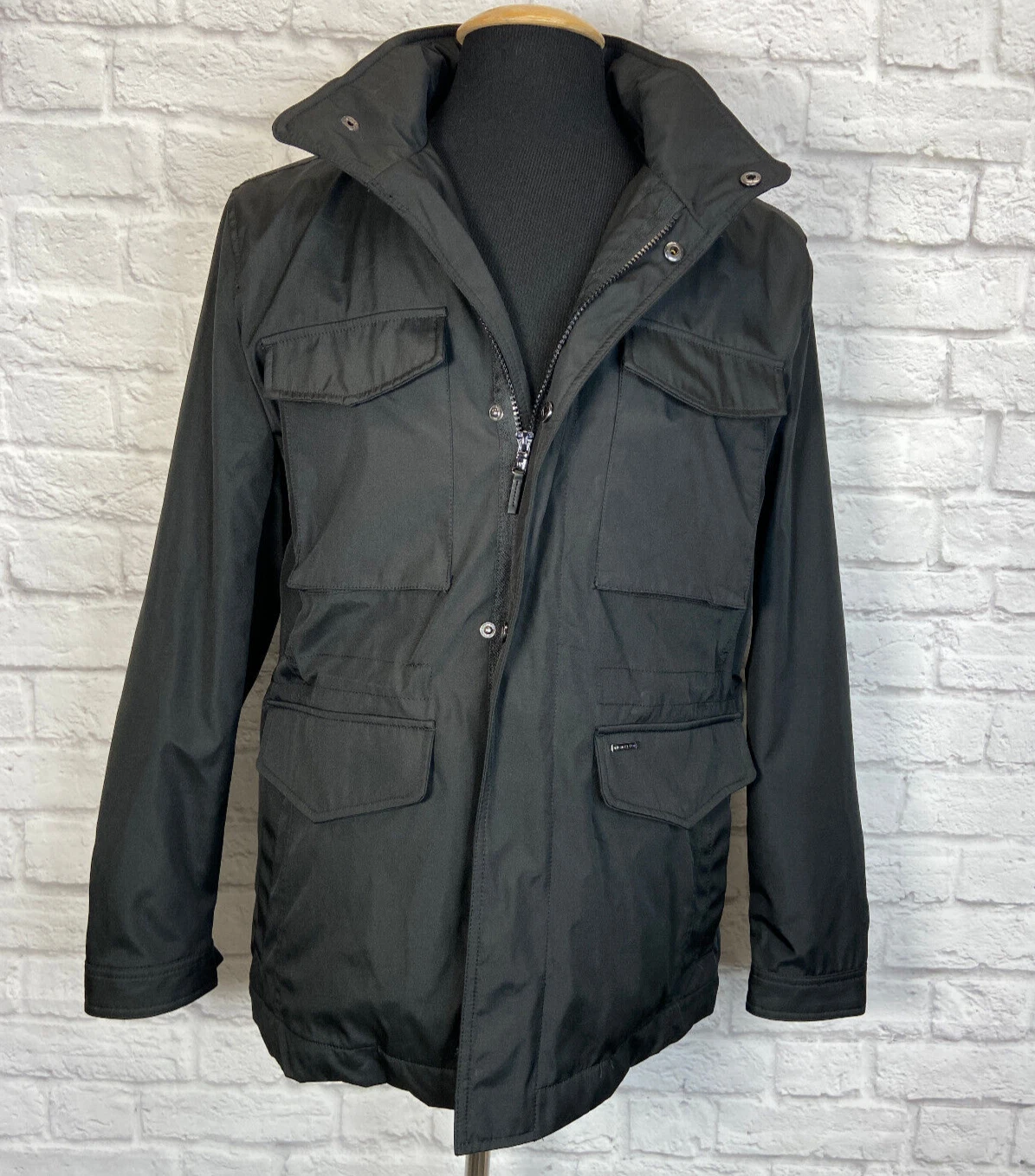 CAPPOTTO INVERNALE UOMO MICHAEL KORS NERO TAGLIA SMALL NUOVO CON ETICHETTE $225