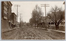 Lestershire New York Street View Endicott Johnson Real Photo Postcard RPPC c1910