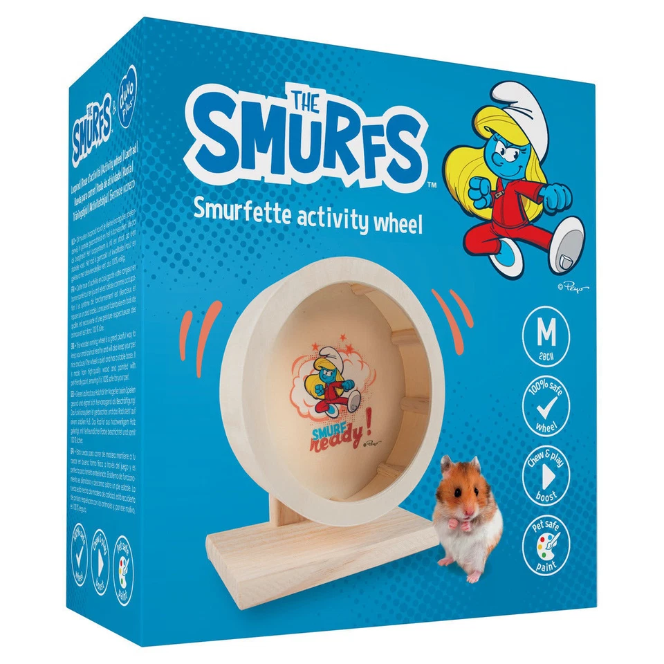 Duvo+ Nager Laufrad "Schlümpfe" Schlumpfine 20cm für Hamster & Rennmäuse - Bild 2 von 2