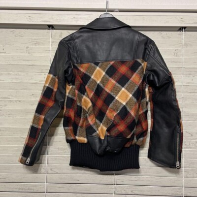 Comme des Garcons Junya Watanabe Riders Leather Jacket XS 13AW