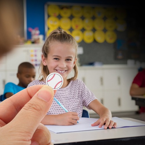 Set of 4 Baseball Label Sticker Water Bottle Stickers Party Supplies - Afbeelding 4 van 12