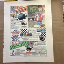Giant  13-10" Arabian Fight Air Rescue Exhaust Note Arcade Video game  AD FLYER image