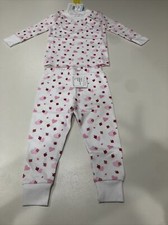 Kissy Kissy White Ladybug Love Snug Pajama Set 12m-18m