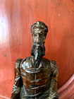 PAIR CARVED WOOD DON QUIXOTE PANCHO SANZA BOOKENDS — photo 4