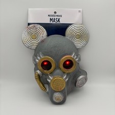 Mutated Mouse Halloween Costume Mask, Red Light Up Eyes NEW 