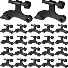 48 Pieces Hinge Pin Door Stops Satin Brushed Door Stopper Adjustable Heavy Duty