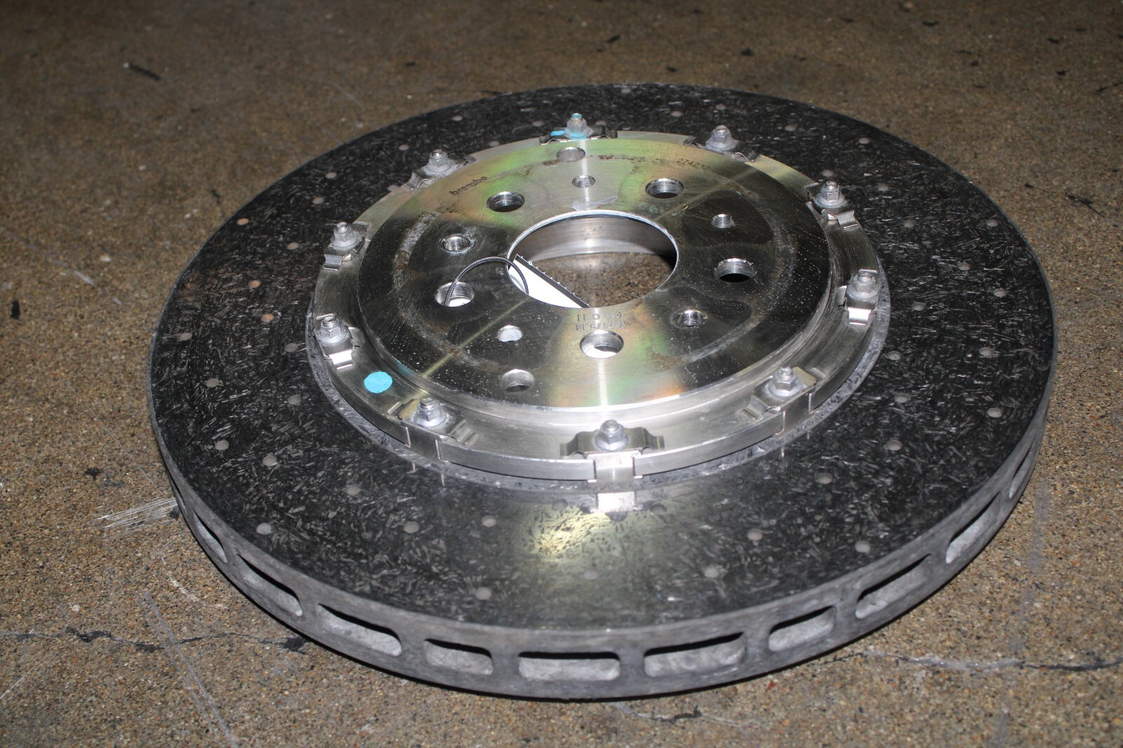 Ferrari California, 458 Italia, Rear CCM Carbon Brake Rotor, Used, P/N 304561