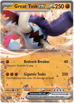 g*e様 『TUSK』ボックスセット Pokemon Scarlet & Violet Paldean Fates Great Tusk ex & Iron Treads