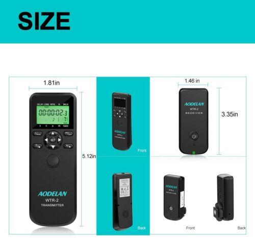 Universal 2.4G Camera Wireless Timer Remote Shutter Release For Canon Nikon Sony - Picture 20 of 37