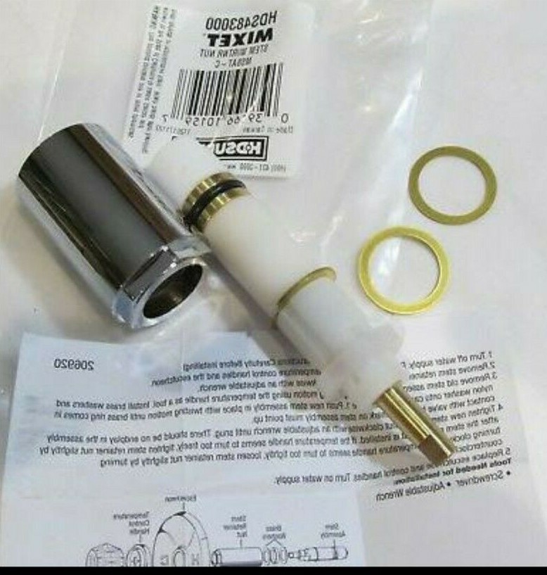 Mixet 4.5" Hot/Cold Shower Cartridge and Retainer Nut HDS483000 MS5AT