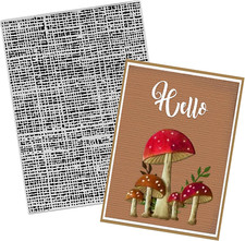 3-D Textured Impressions Embossing Folder, Line Background Embossing Folder for
