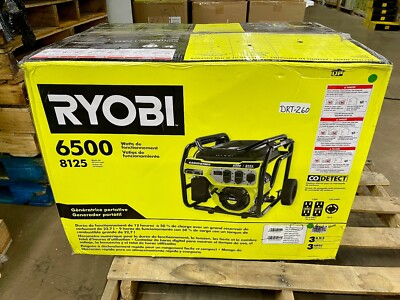 #ad RYOBI 6500 Watt Gasoline Powered Portable Generator with CO Shutdown Sensor $879.00